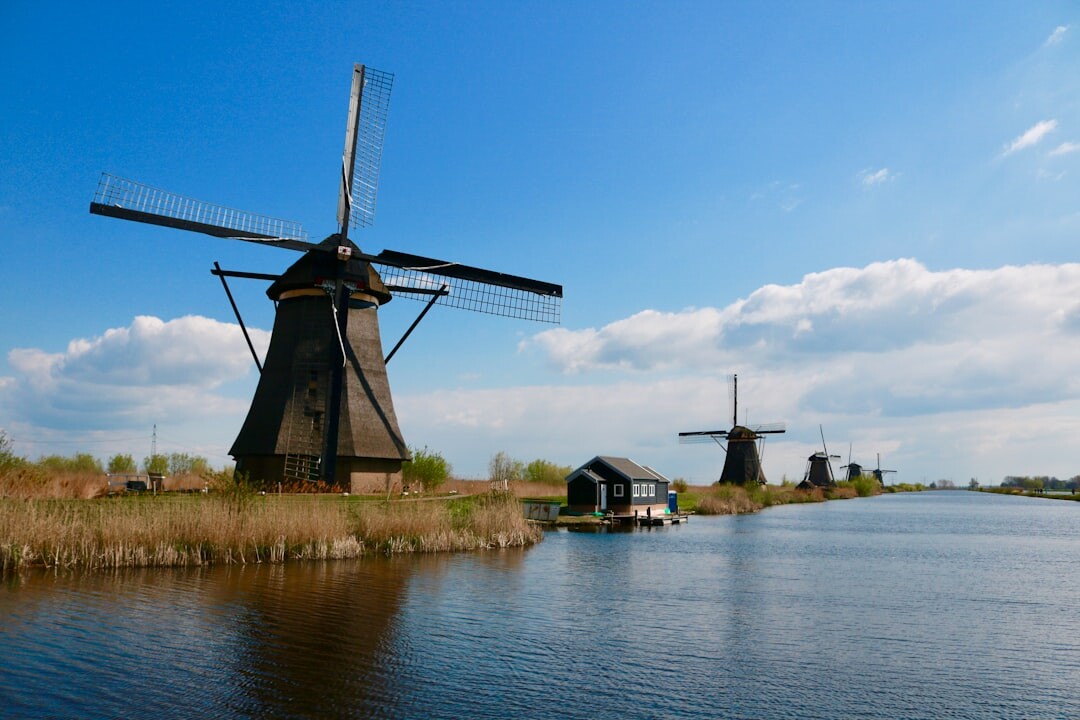 dutch windmill landscape